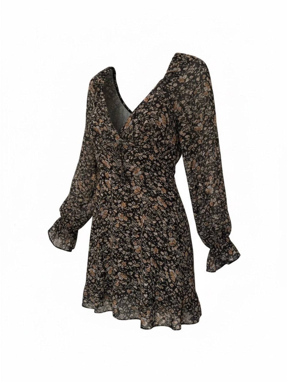 Dress‎ Forum Chiffon Floral Mini Dress ❤️ Size M